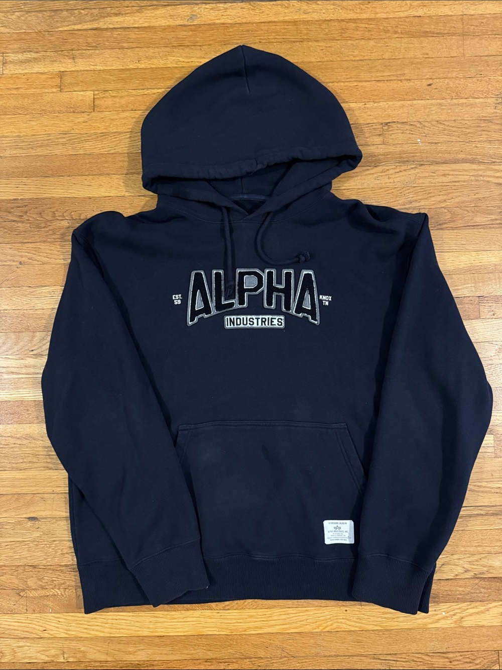Alpha Industries Dark Navy Hooded Sweatshirt